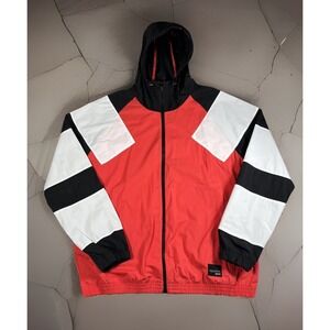 Vintage Adidas Rare Equipment Jacket Men XL Dual Zip Windbreaker Cal‎ Surf